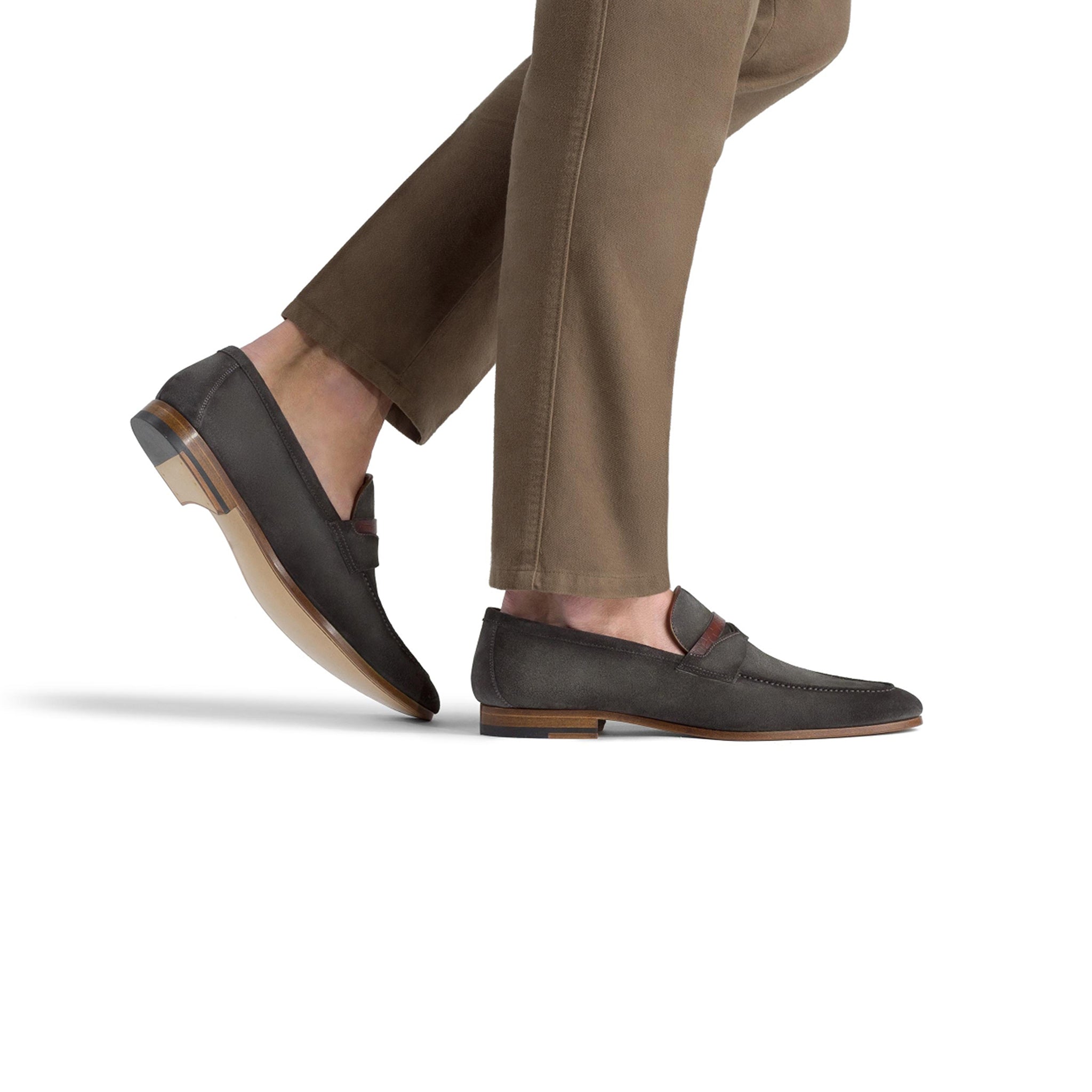 Grey  Utilizes Classic Penny Loafer