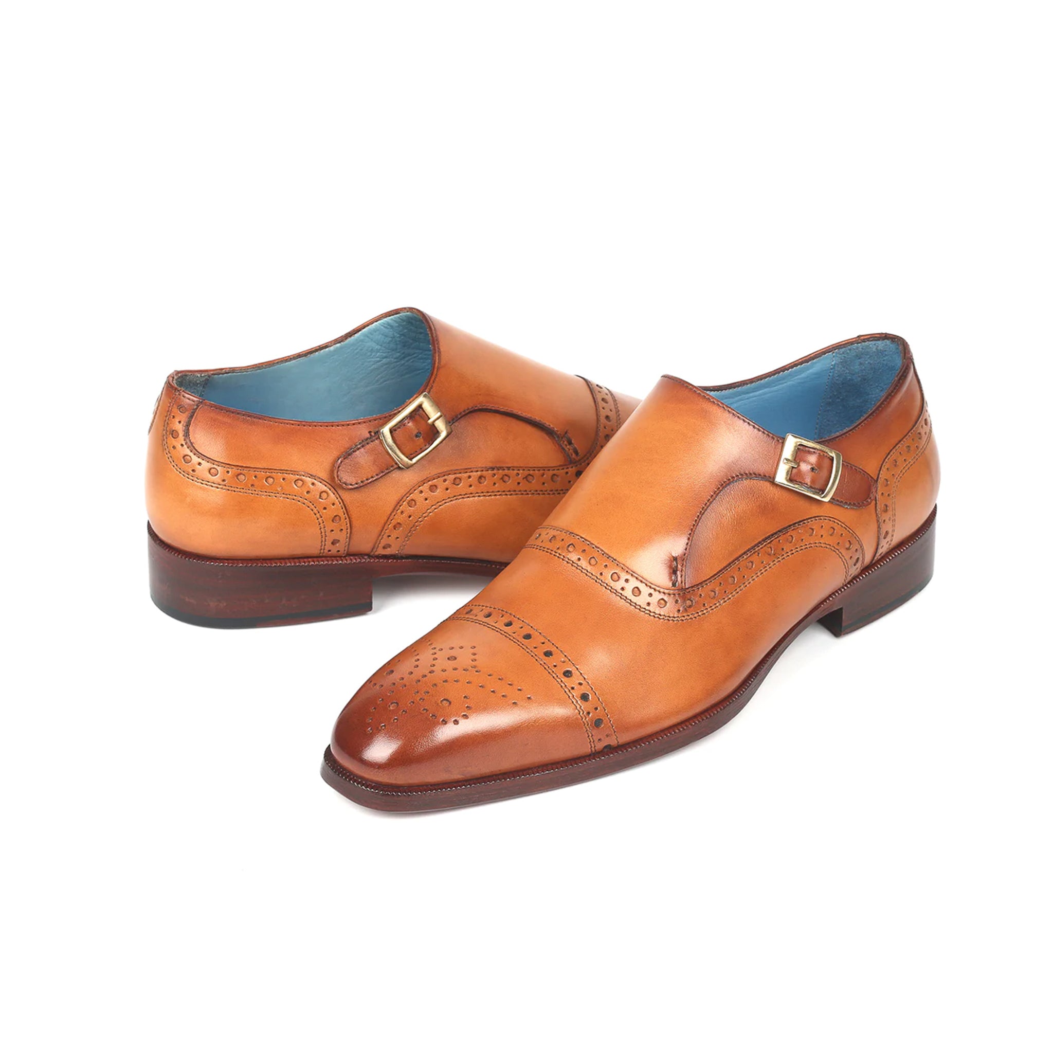 Brogue Cap-Toe Single Monkstrap Shoes