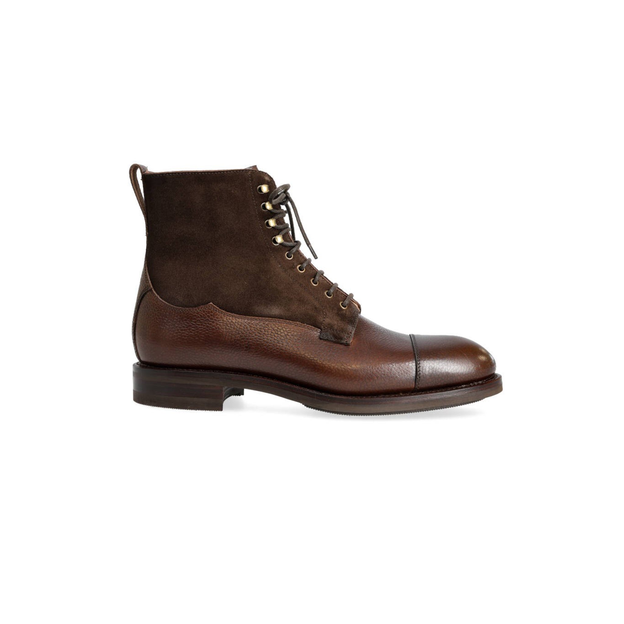 Cocoa Suede Work Boots for Men's