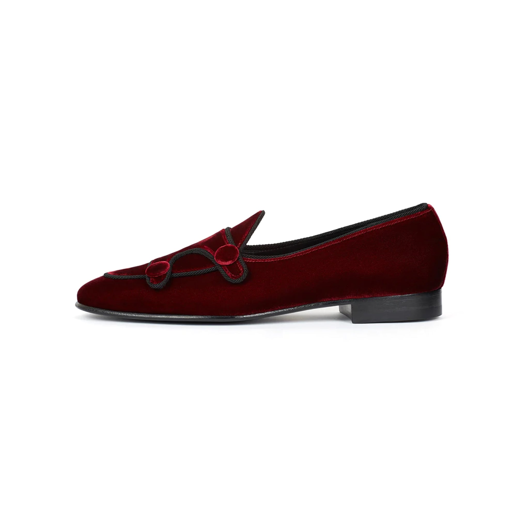 Elegant Double Strip Velvet Shoes