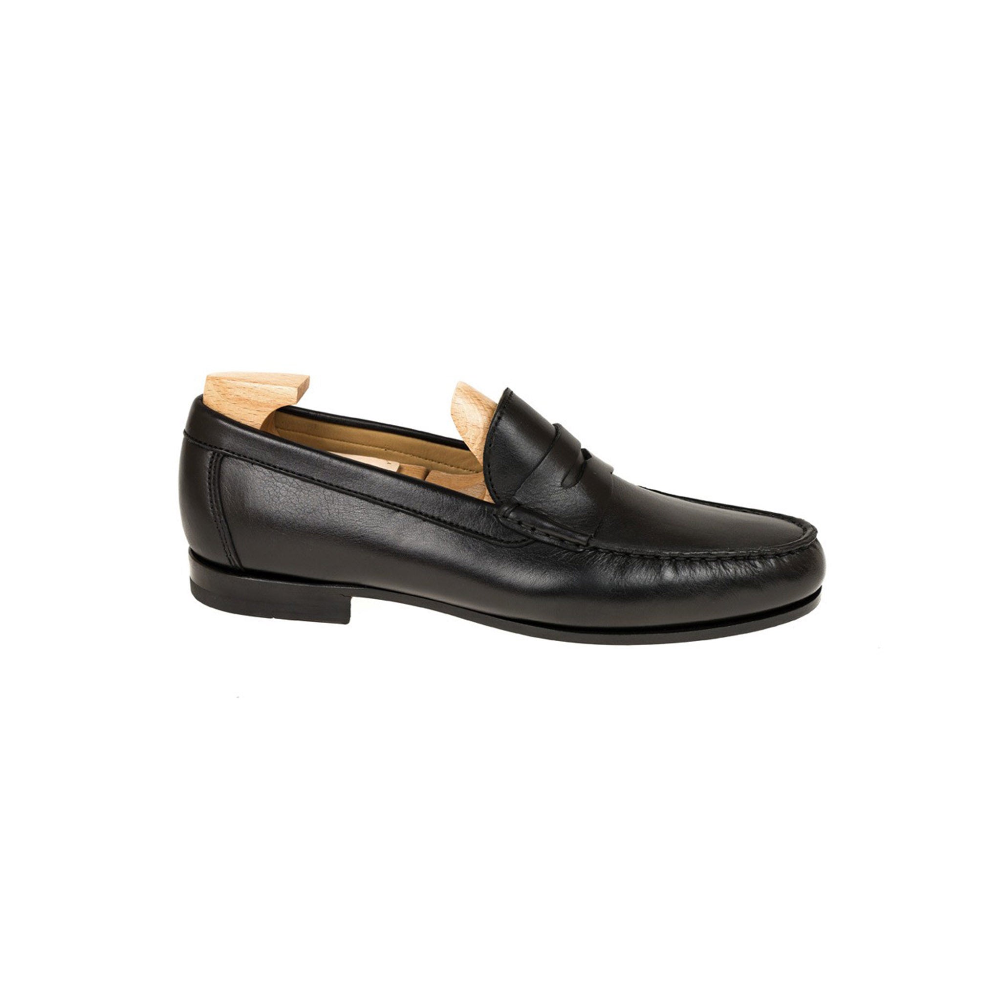 Norwegian Black Penny Loafers