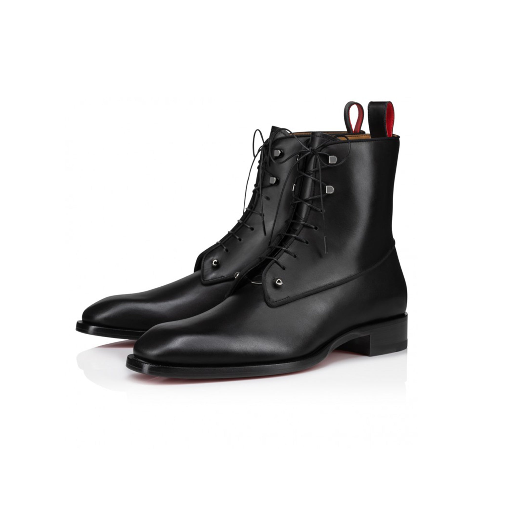Valerio Mens Black Leather Boots