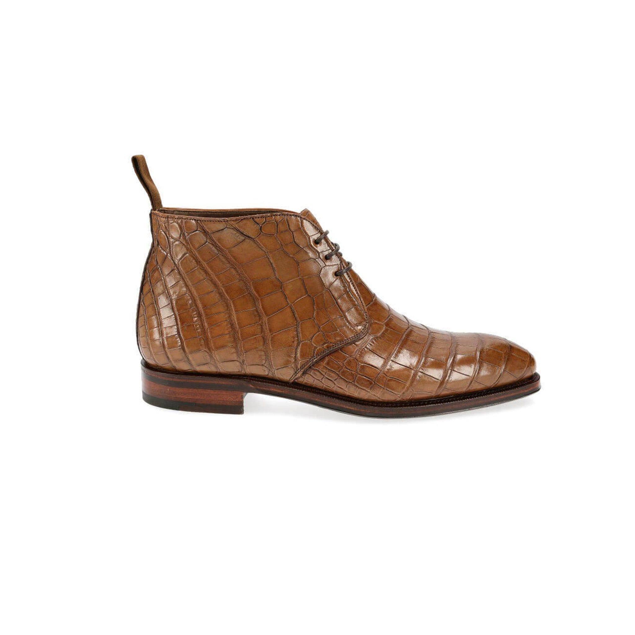 Walnut Croco Chukka Boots