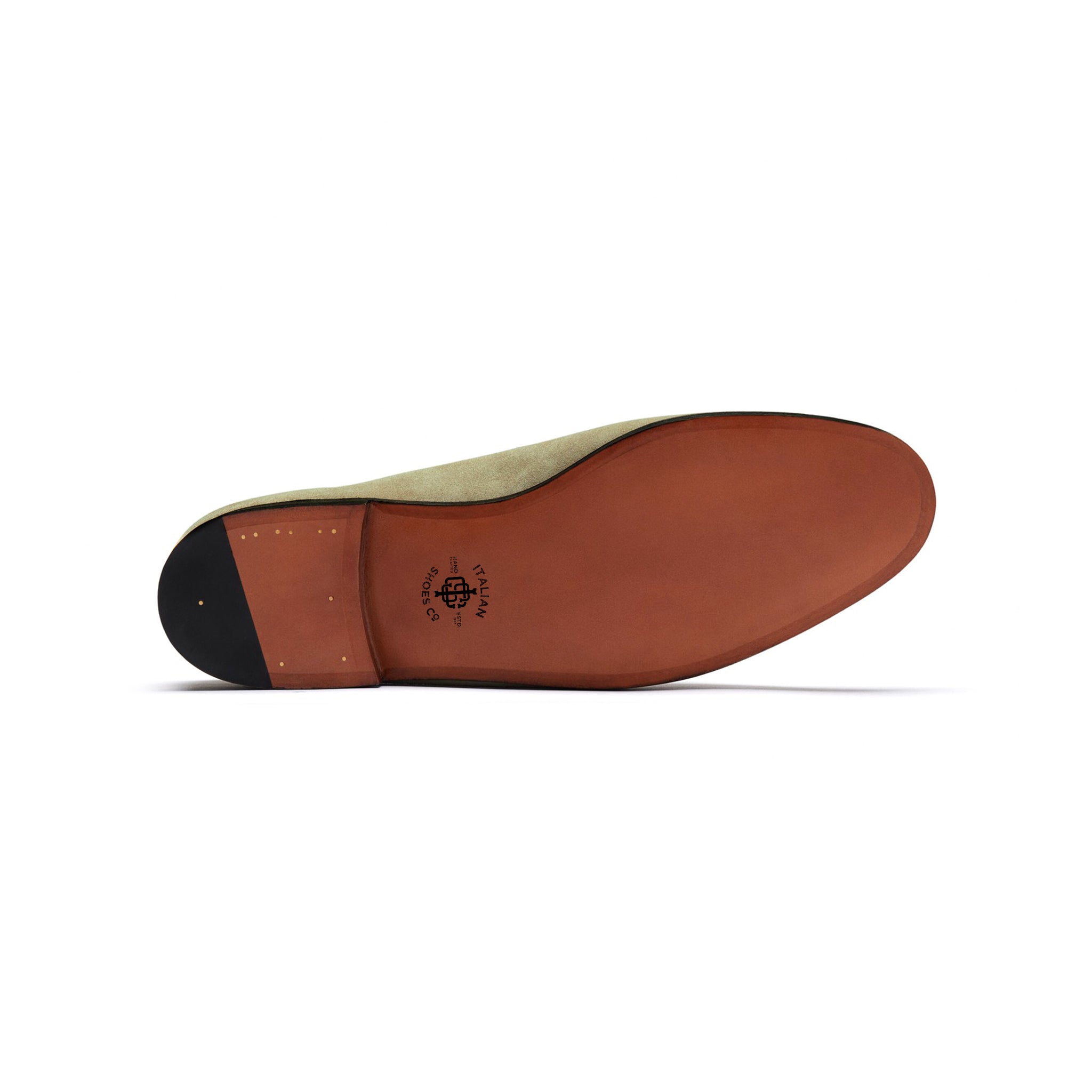 Olive White Premium Penny Loafers