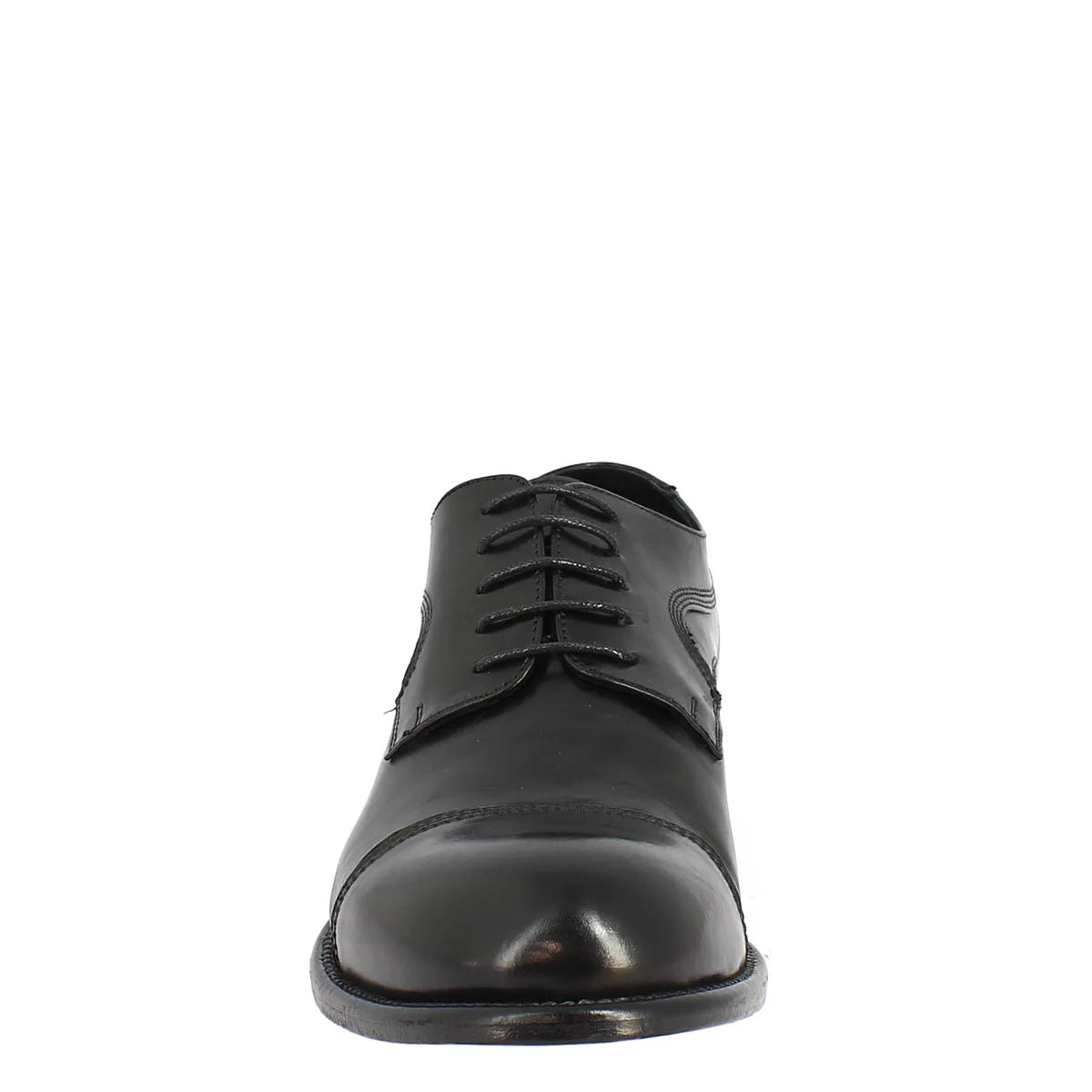 Black Calf Leather Lace-up Shoes