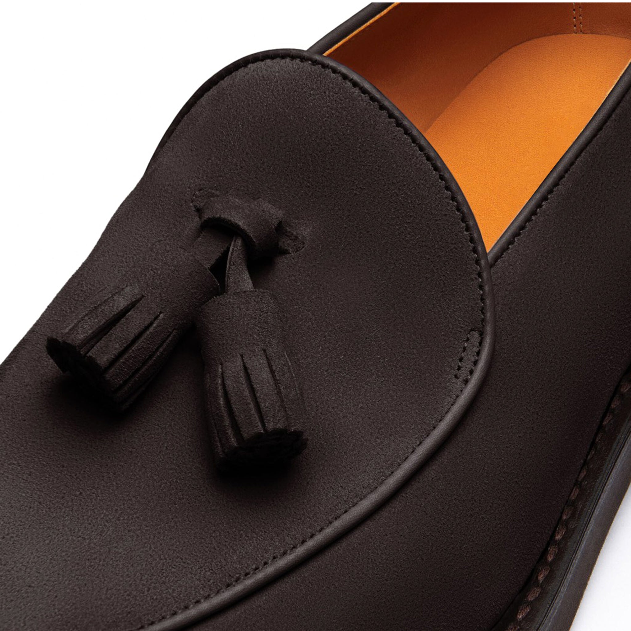 Cocoa Brown Tassel Loafers Men's