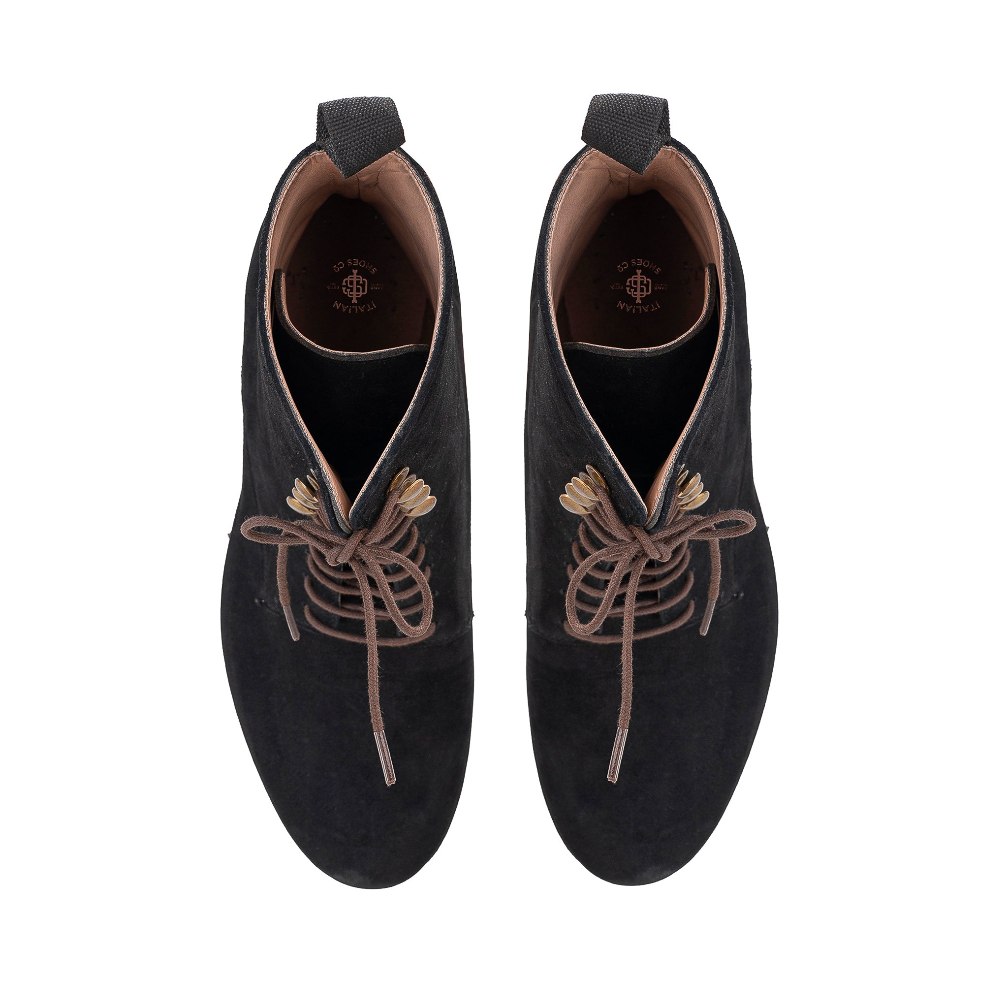 Federico Panelled Lace-Up Boots