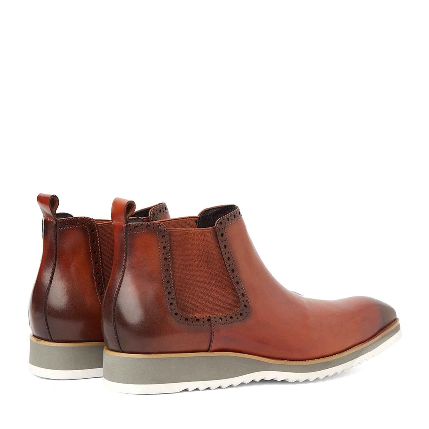 Brown Handpainted Chelsea Boots