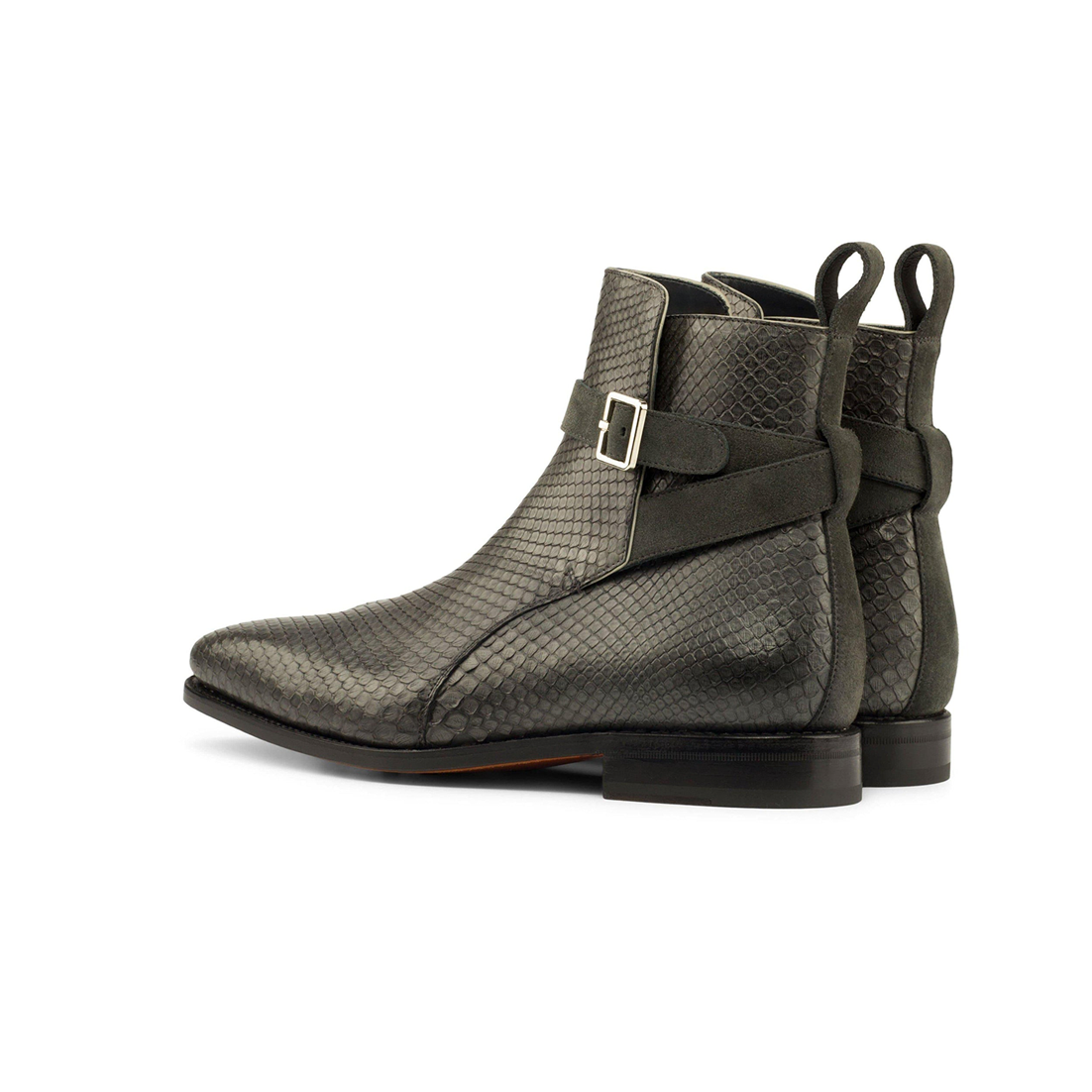 Jodhpur Python Olive Boots