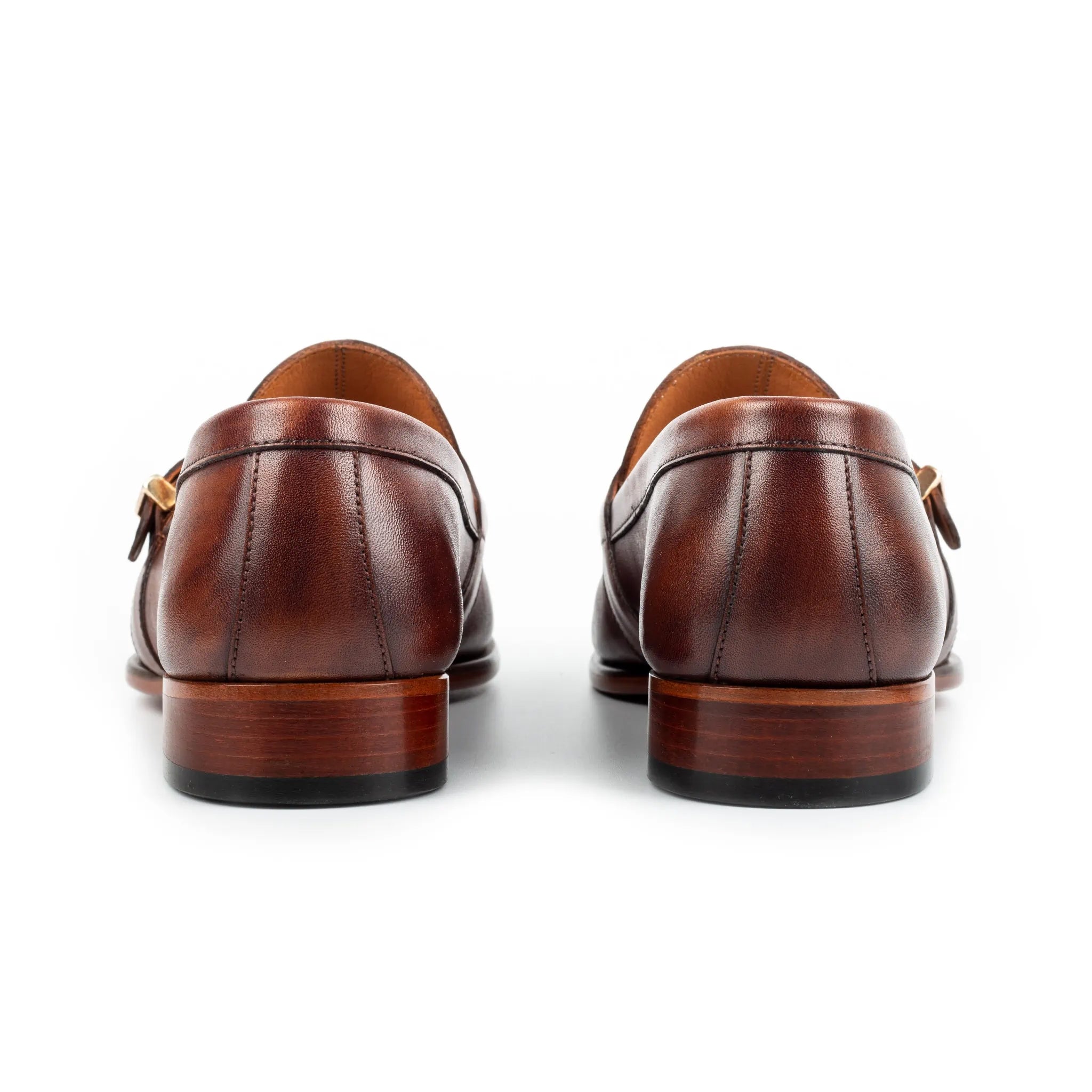 Enzo Brown Single Monk Strap Shoe
