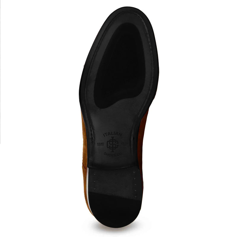 Brown Suede Derby Shoes