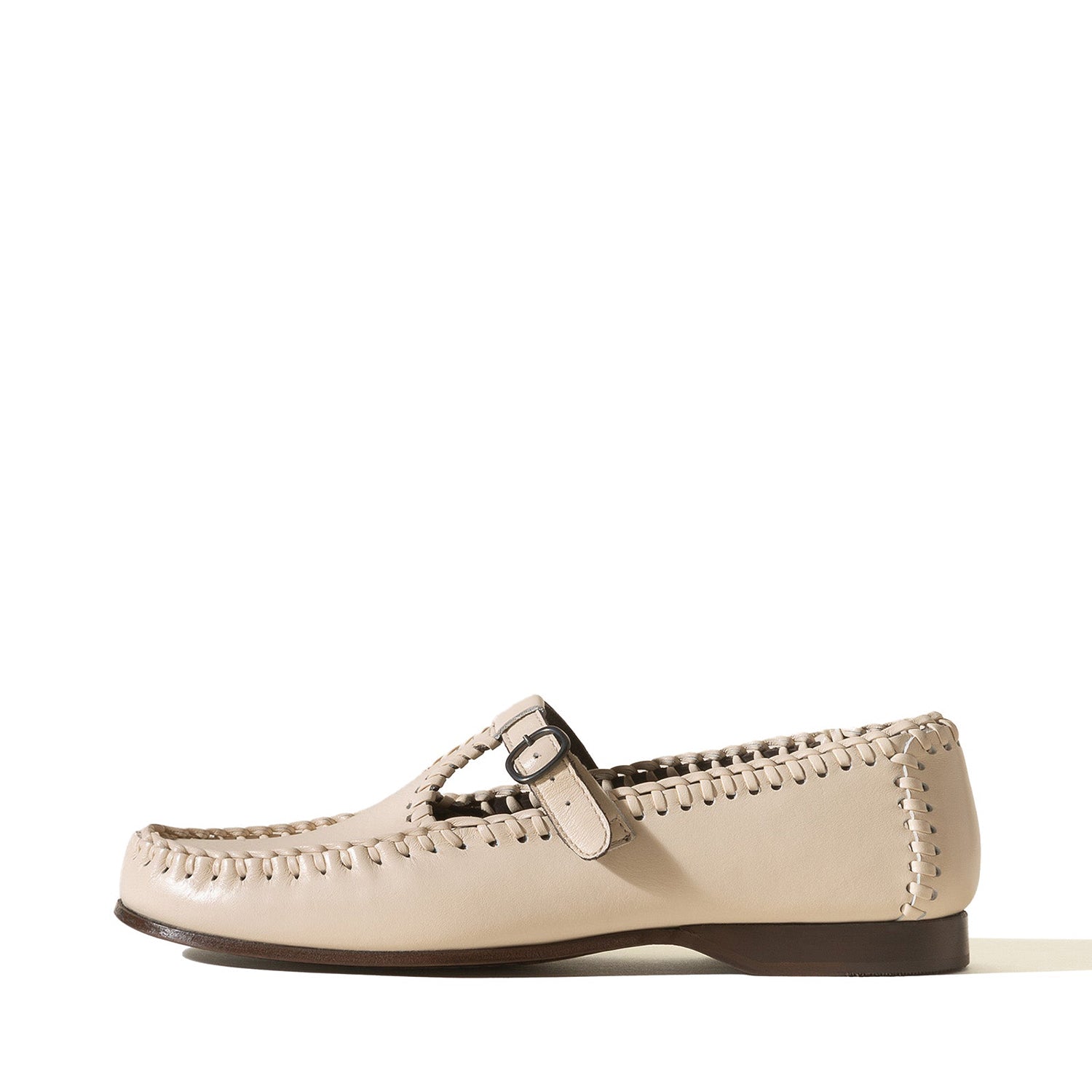 Men' s Braided Seams T-bar Loafer