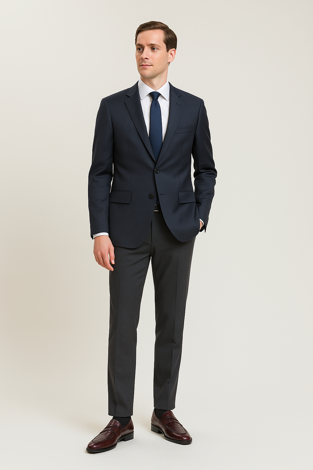 Luxury Croco Leather Brown Stitched Loafer Shoe