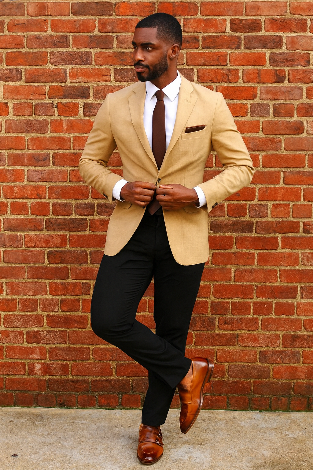 Luxury Double Strap Monk Shoe with Cord Stitch Detailing