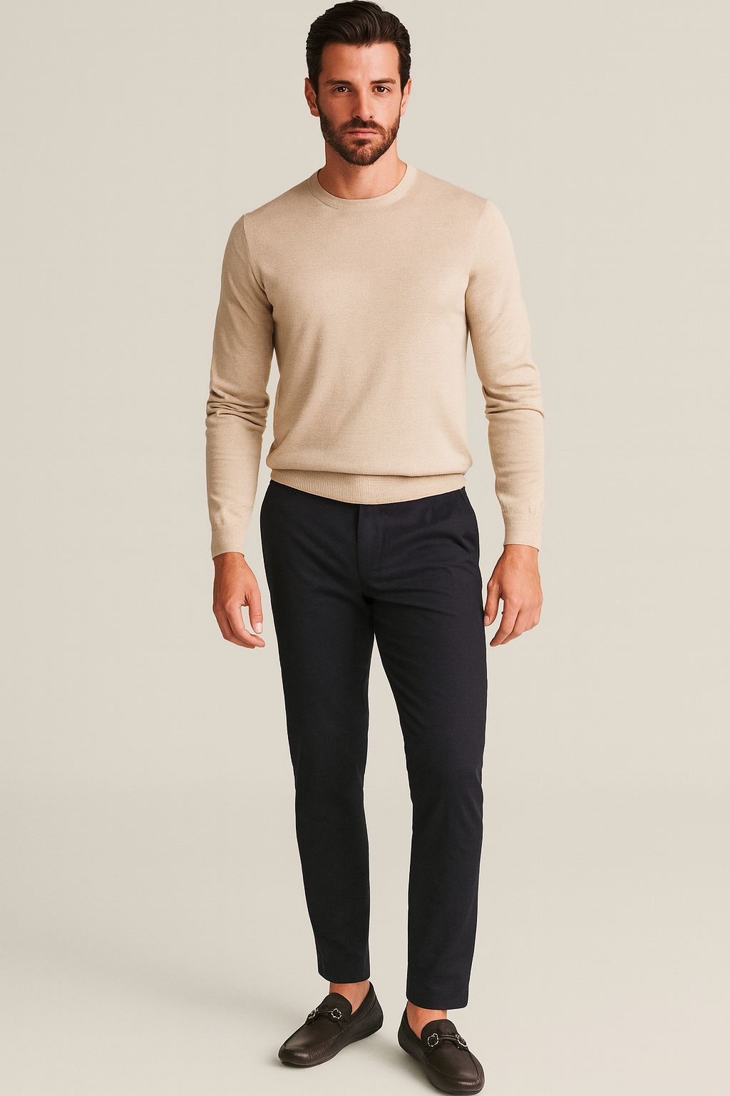 Black Driver leather loafer