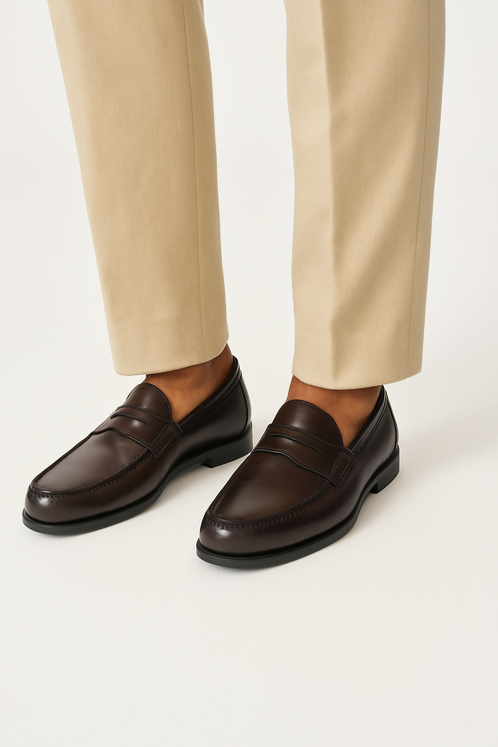 Burgundy Penny Men's Loafers