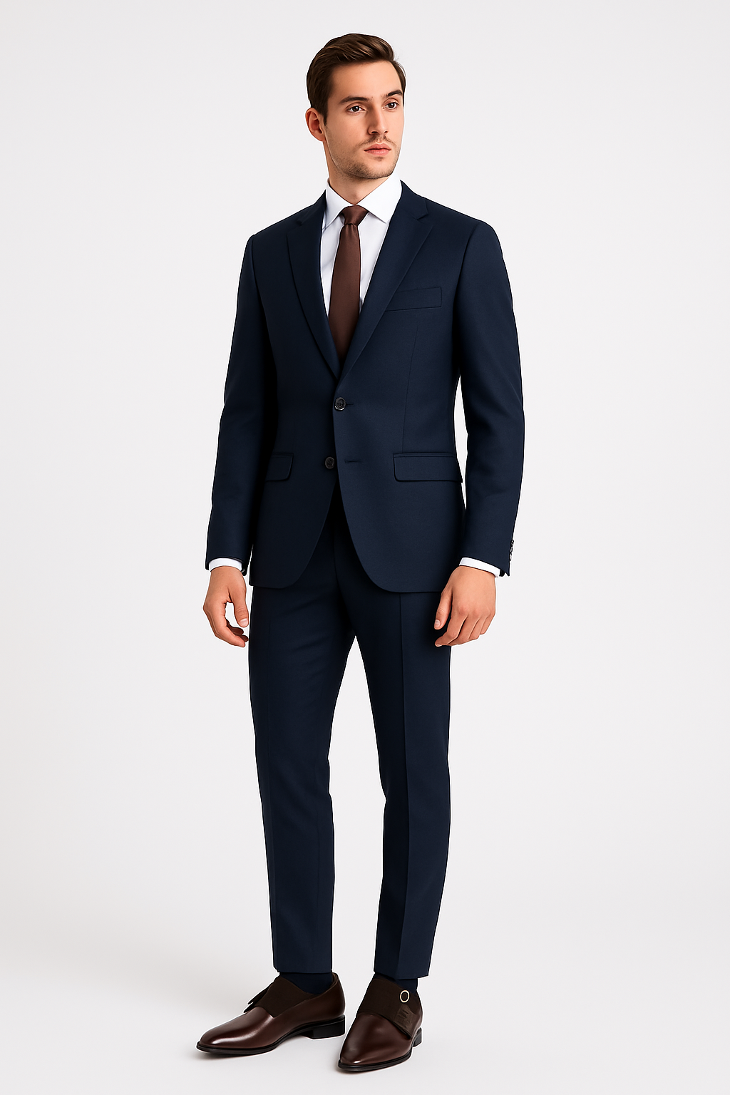 Tanned Cocoa Double Monk Straps Shoes