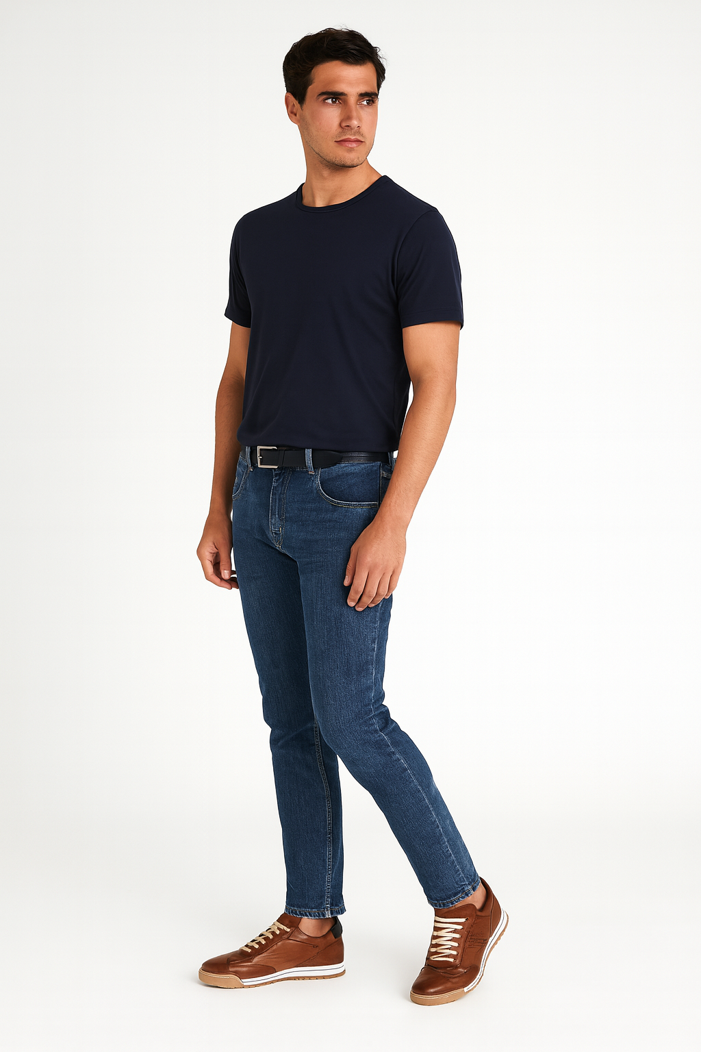 Light Brown Leather Casual Sneaker