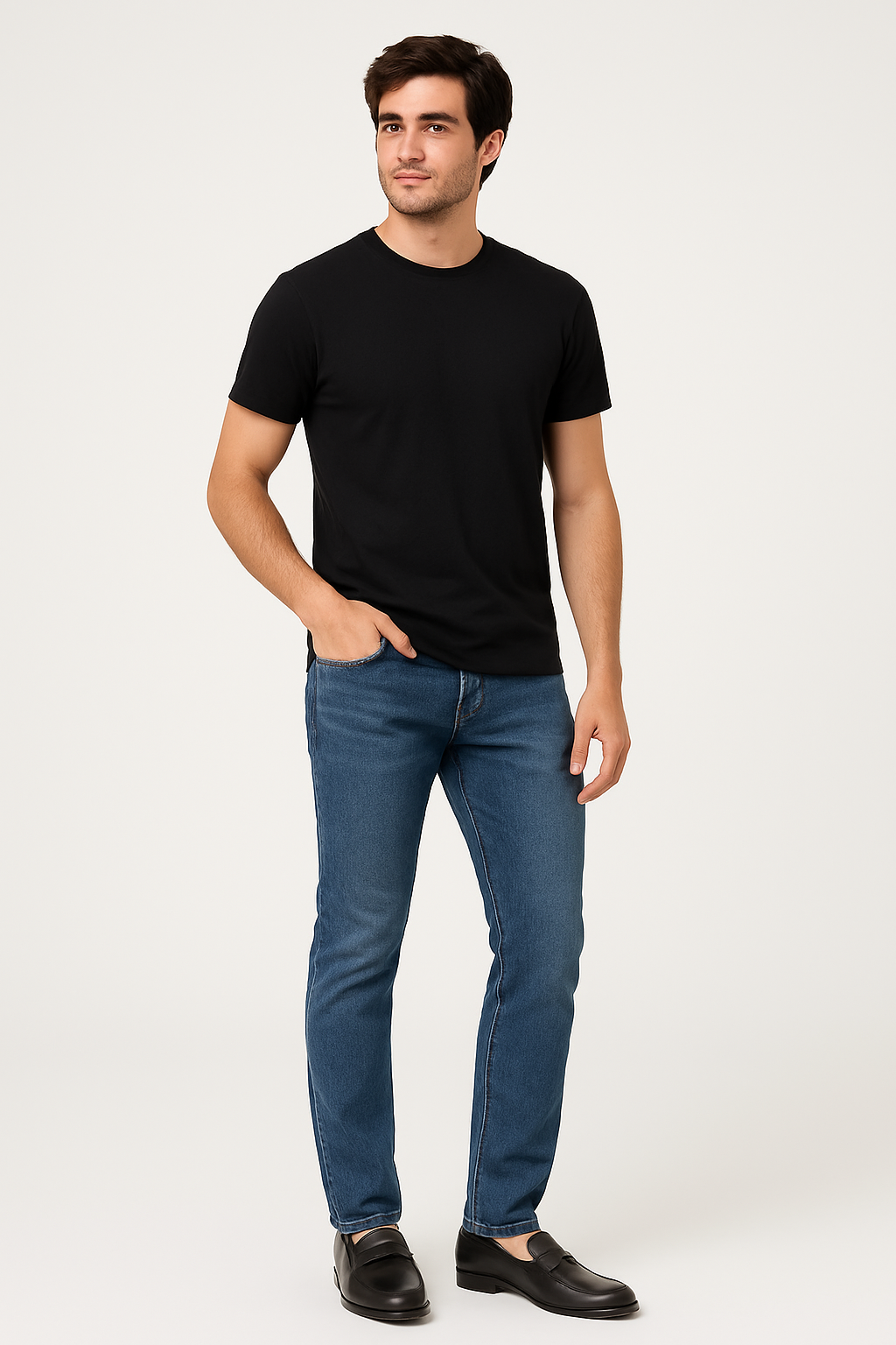 Norwegian Black Penny Loafers