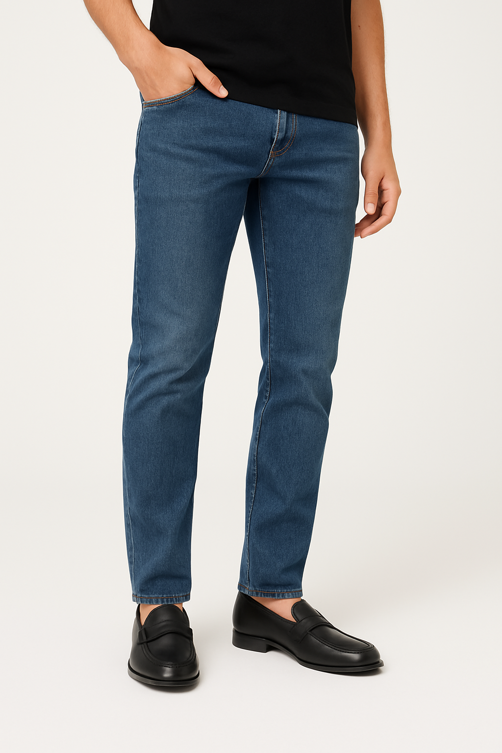 Norwegian Black Penny Loafers