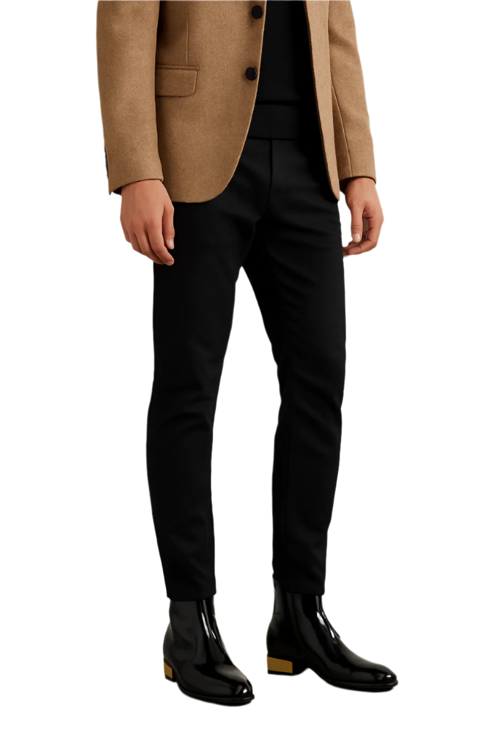 Ludhovic Black Leather Ankle Boots