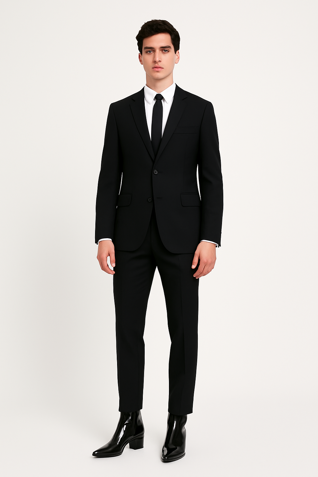 Patent-Leather Ankle Boots