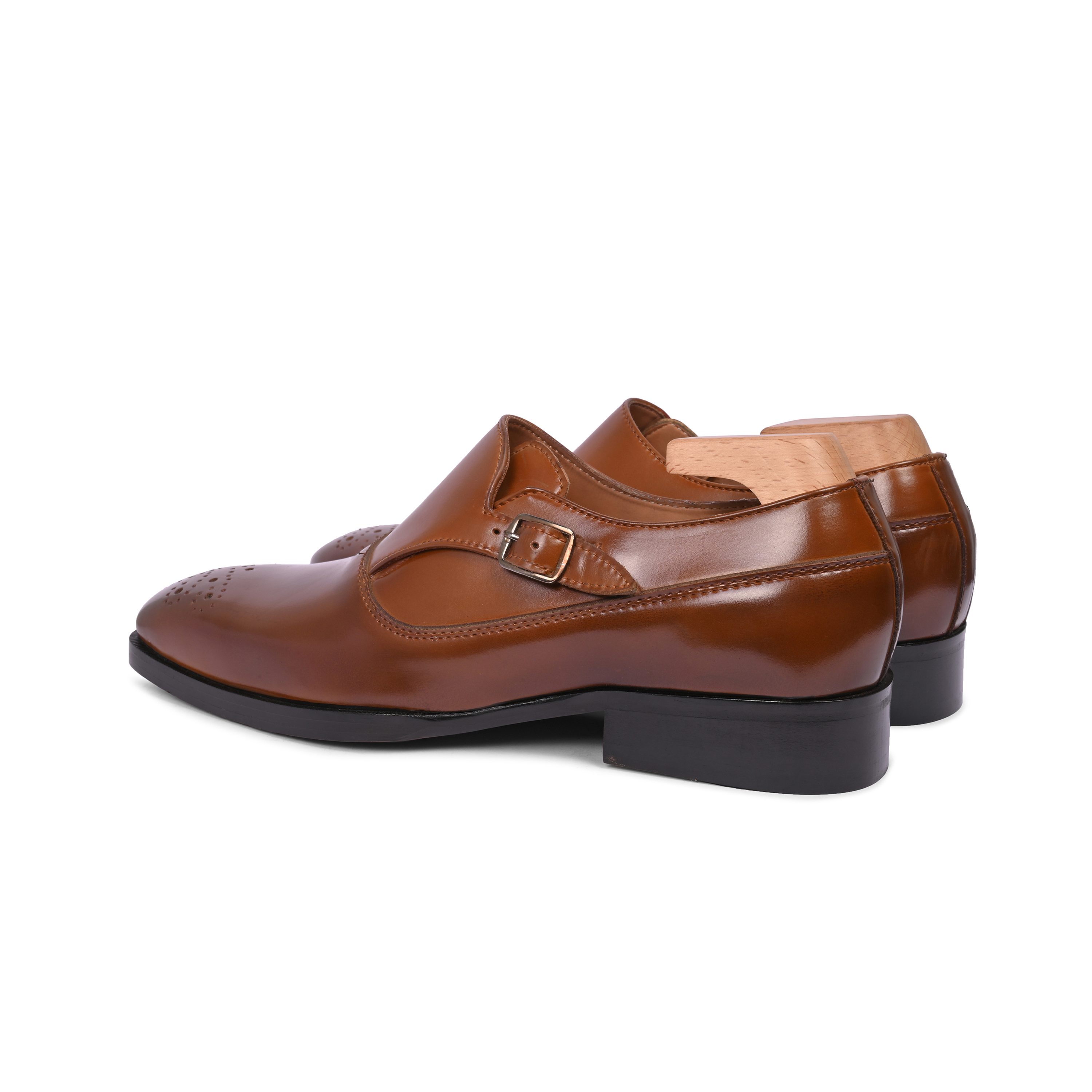 Velvet Vanguard Single Monk Strap Shoes