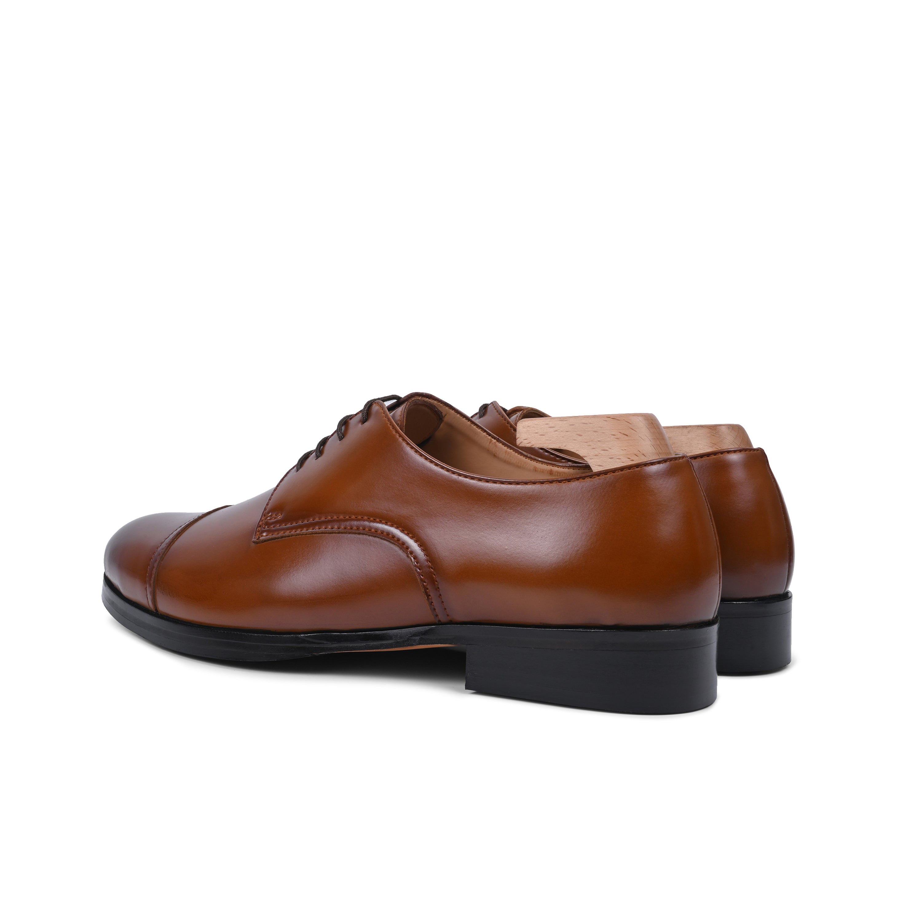 Lunar Luminary Leather Lace-Up Oxford Shoes
