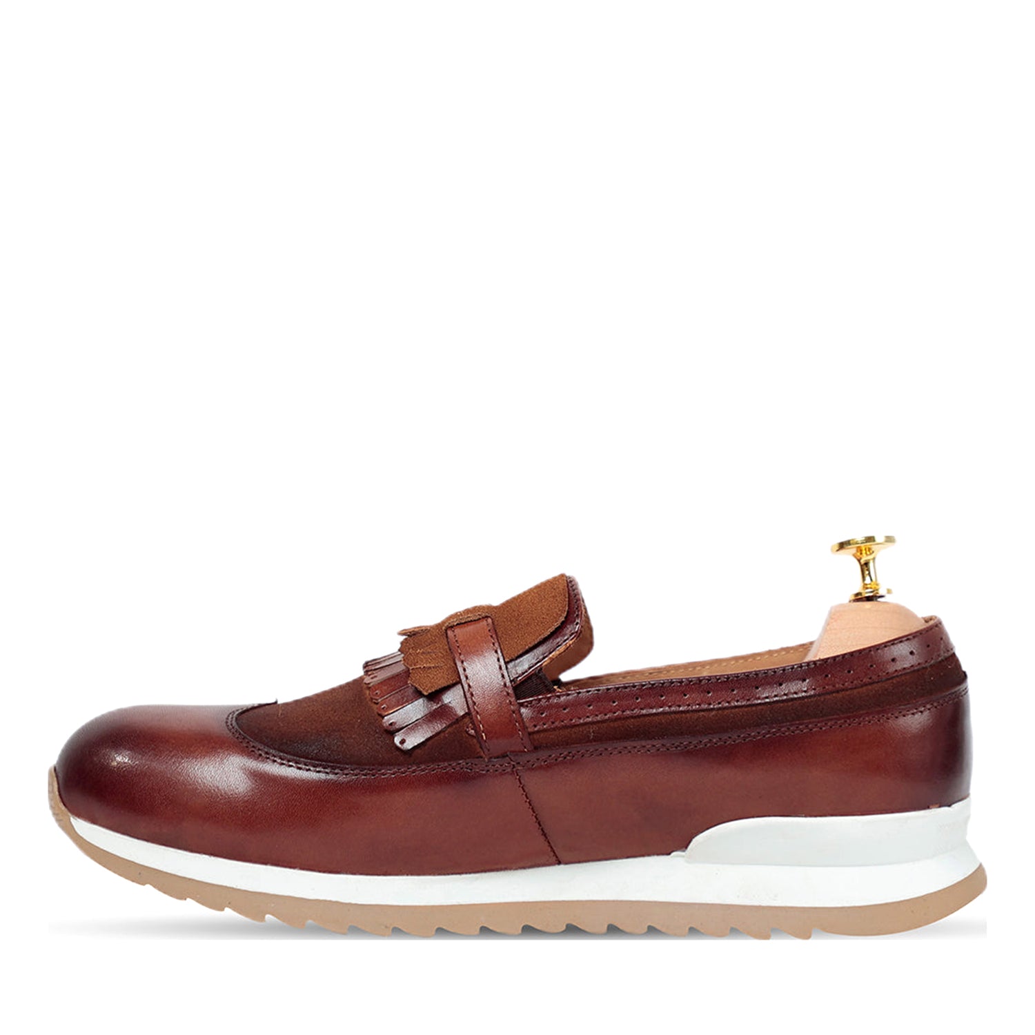 Monk Strap Brown Sneakers