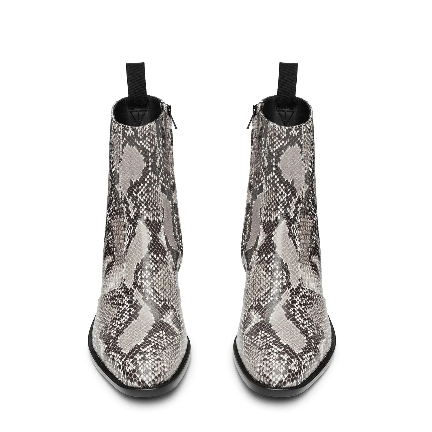 Side Zip Boot Snake Leather