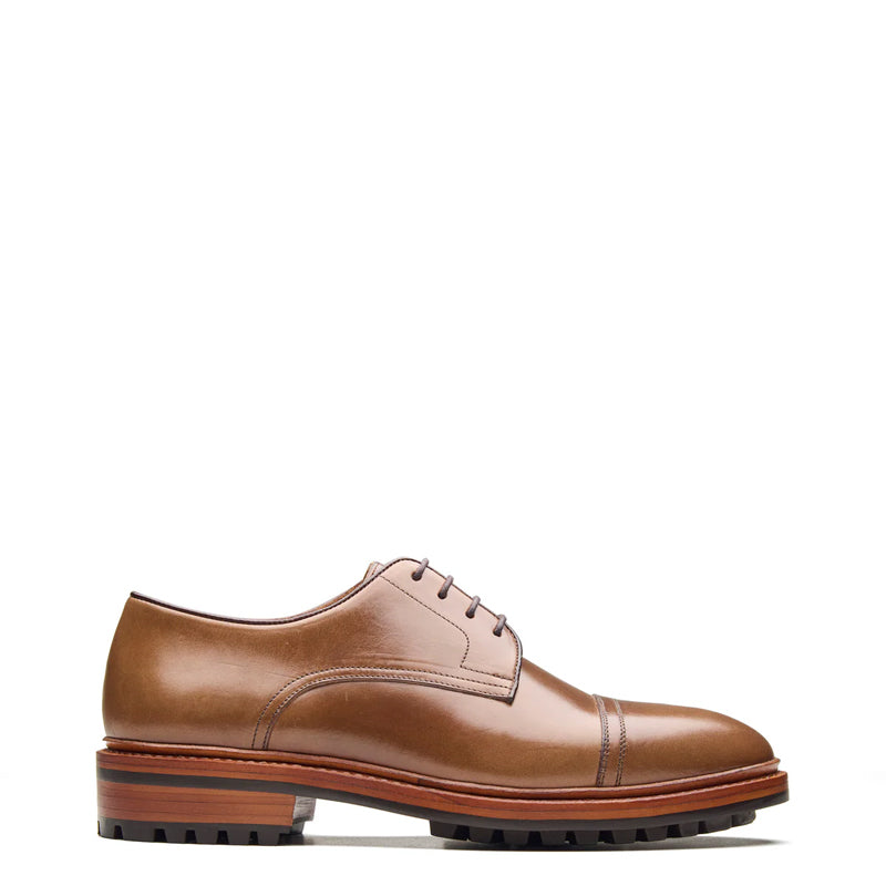 Junior, Cap-Toe Derby Shoe - Natural Chromexcel  Hand Welted New Age