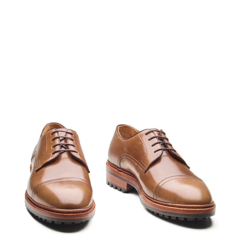 Junior, Cap-Toe Derby Shoe - Natural Chromexcel  Hand Welted New Age