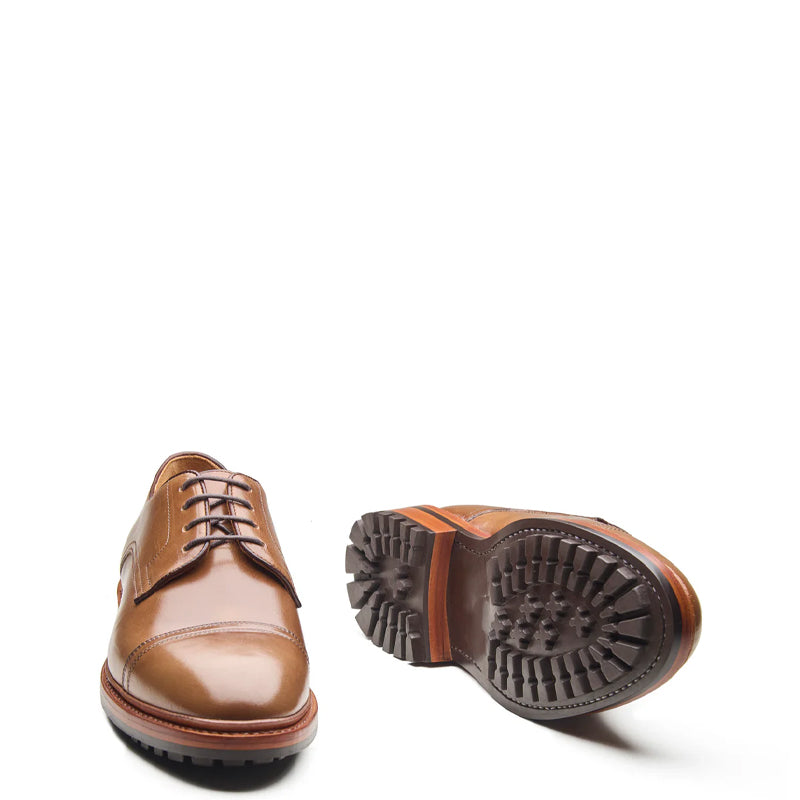 Junior, Cap-Toe Derby Shoe - Natural Chromexcel  Hand Welted New Age