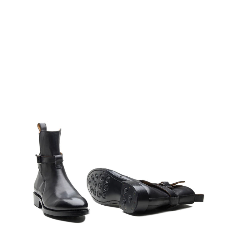 Luxury Stylish Jodhpur Black Boot With Side Buckle