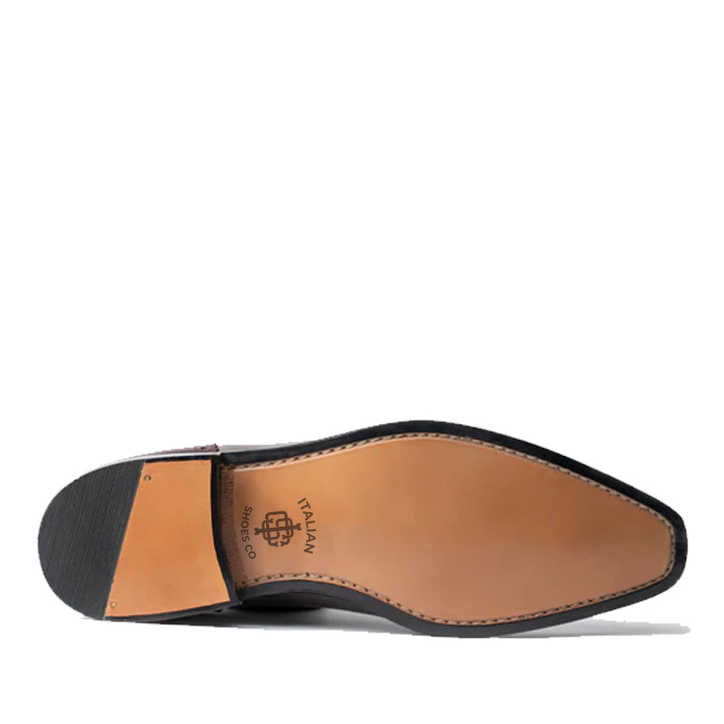 Leather Lace-Up Oxford Shoes for Men