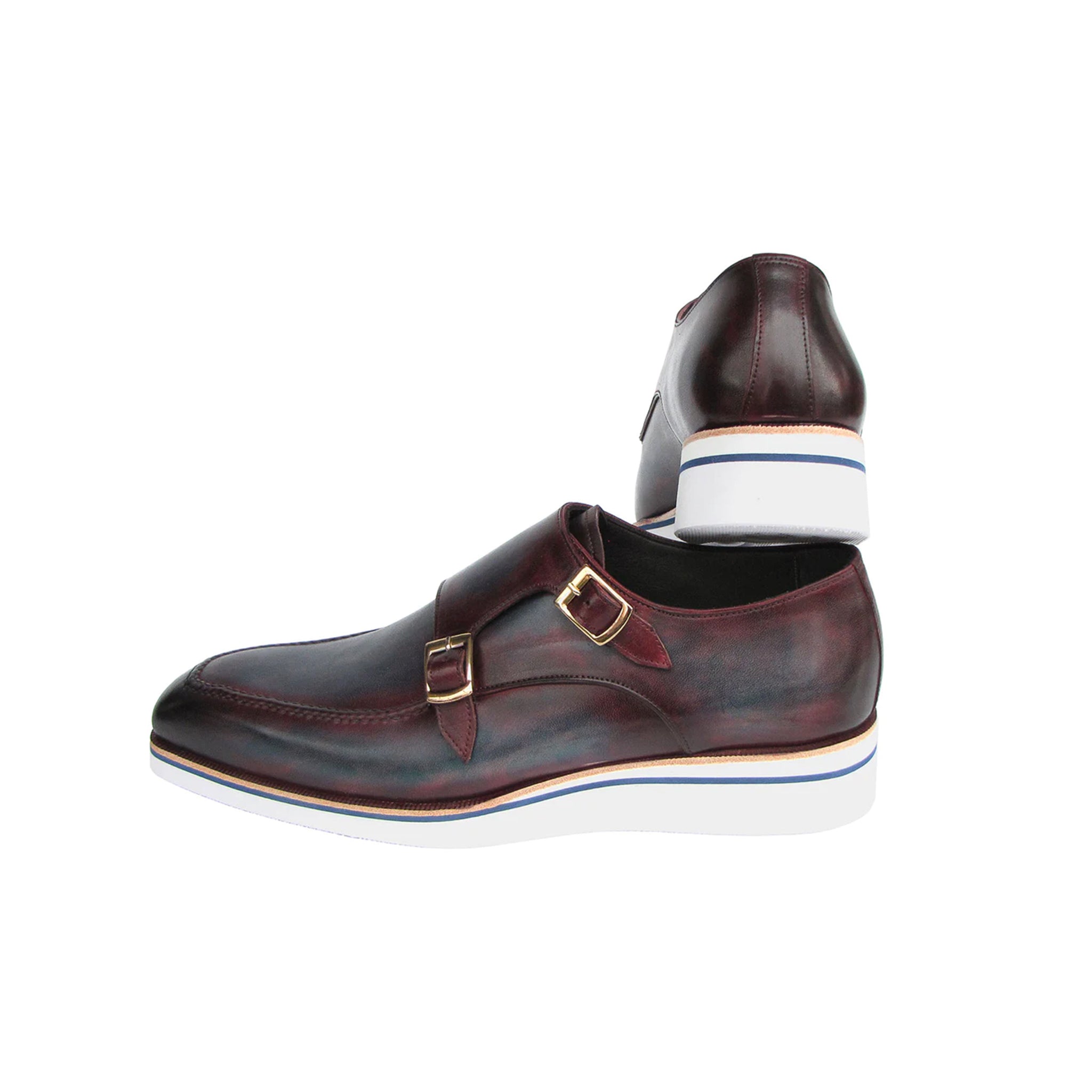 Men's Smart Casual Monkstraps Blue Shoes