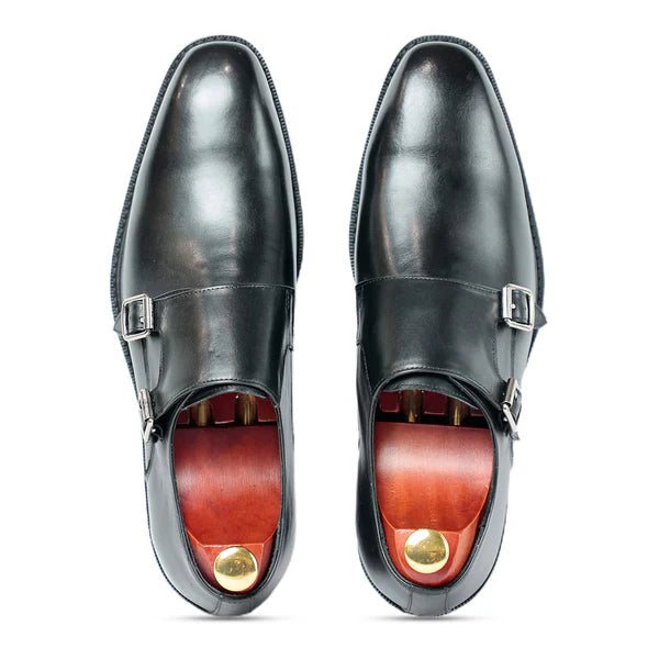 Classic Brown Monk Strap Shoes