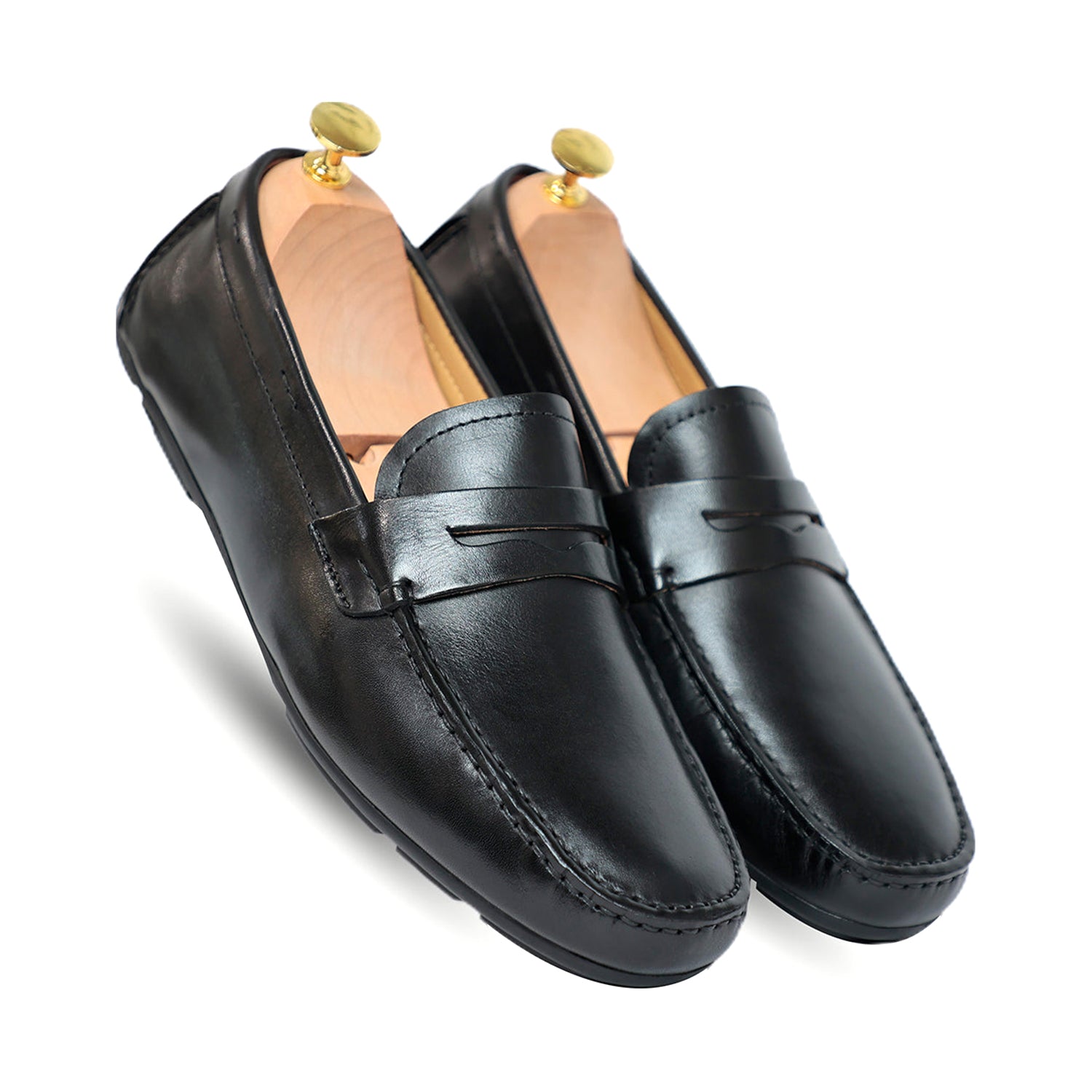 Black Driving Moccasins