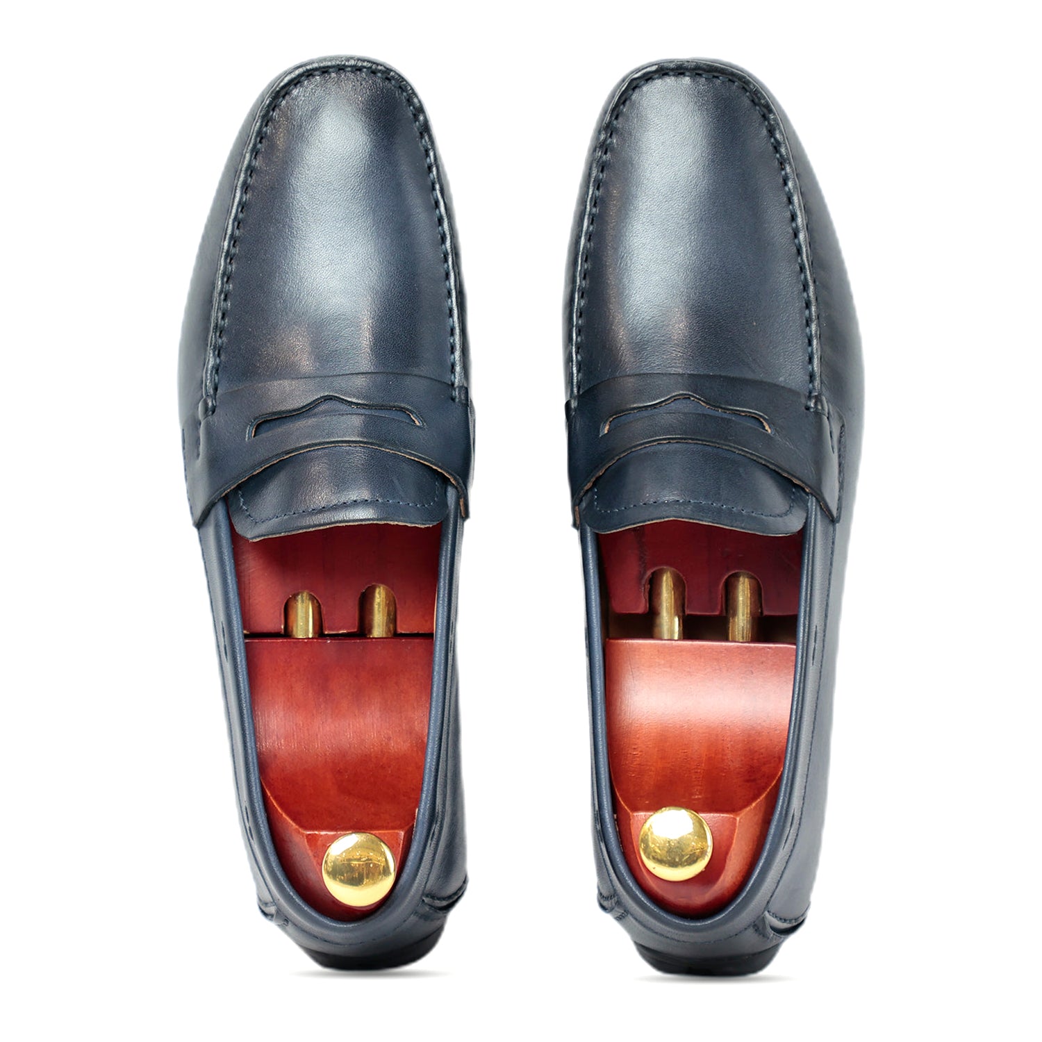 Blue Driving Moccasins