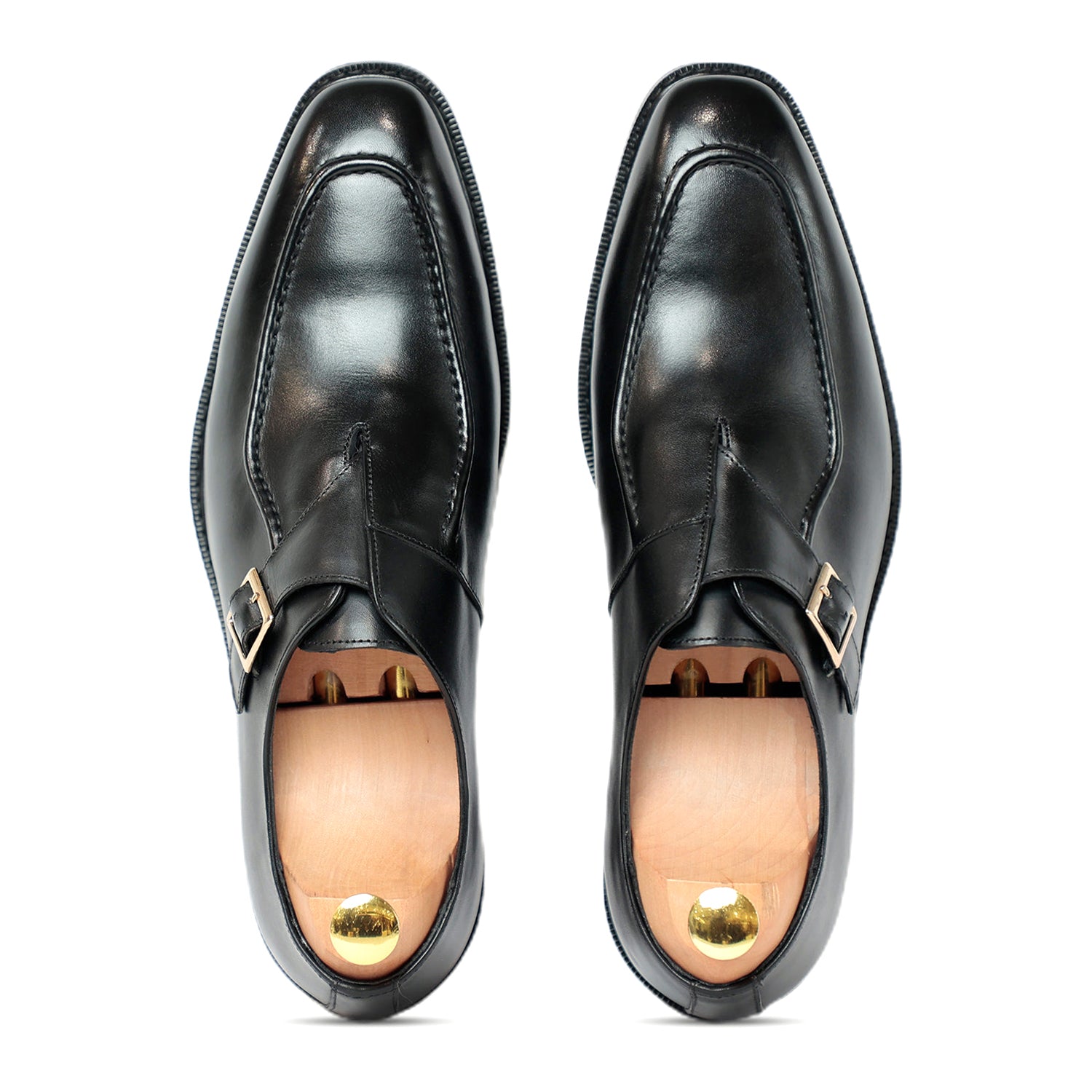 Melvin Plain Leather Single MonkStraps Shoe Tan