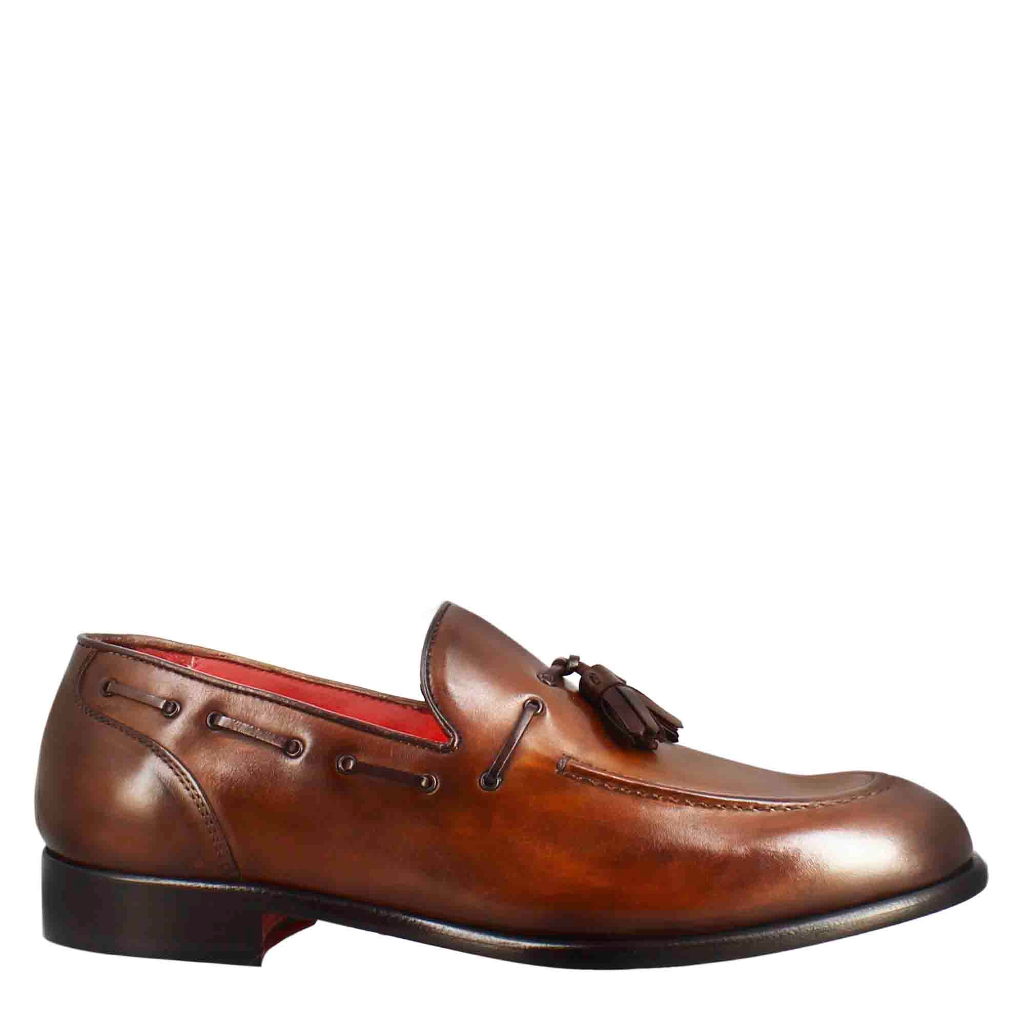 Light Brown Leather Moccasin