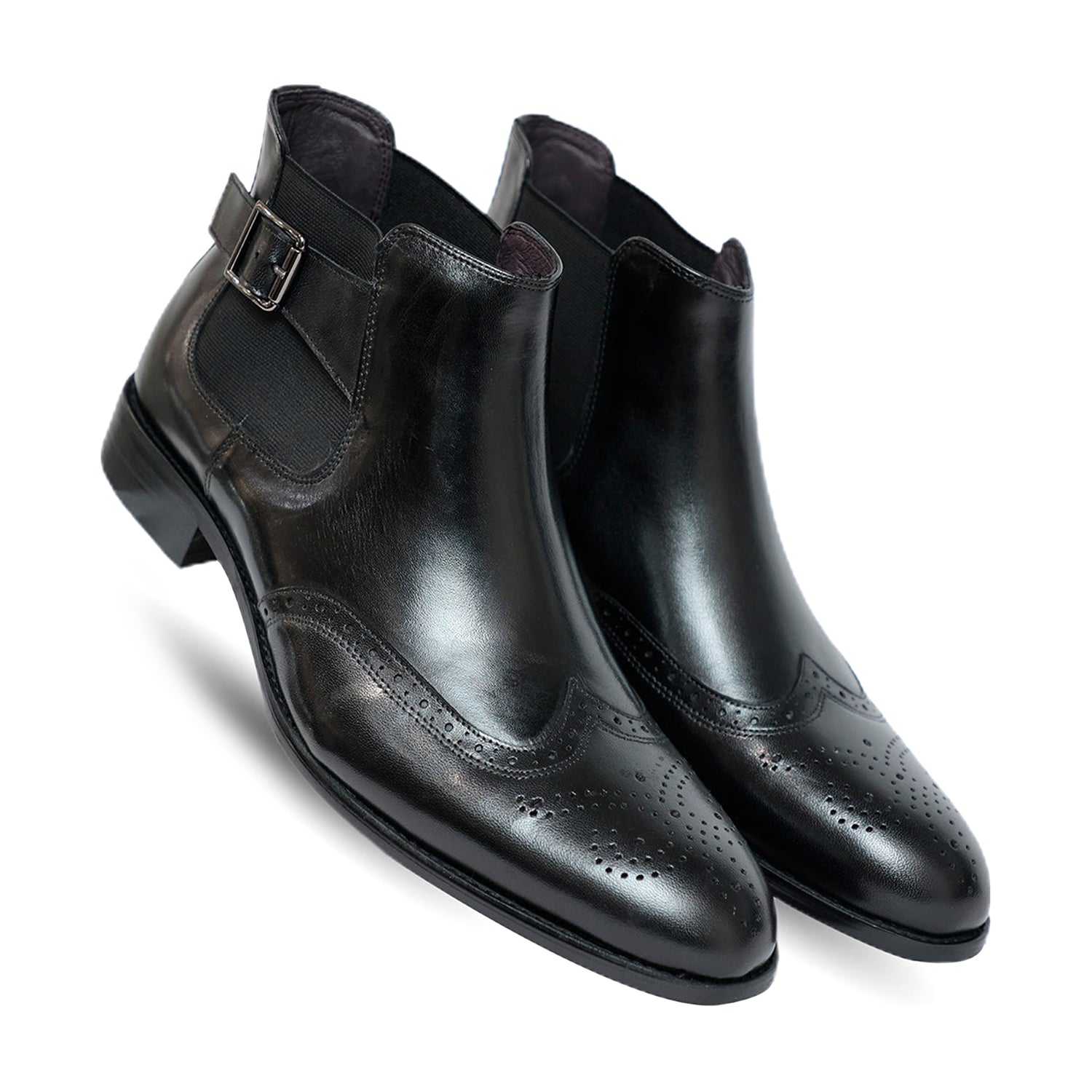 Porto Rice Chelsea Black Chukka Boots