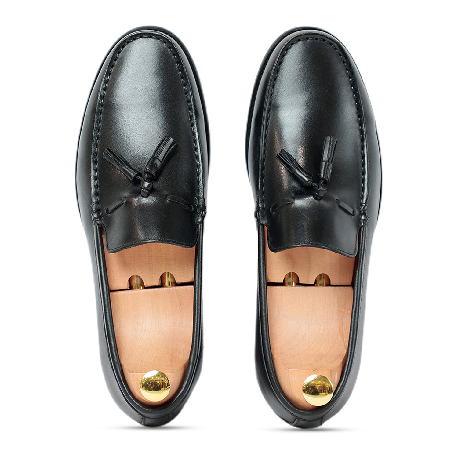 Selton Black Loafer Shoes
