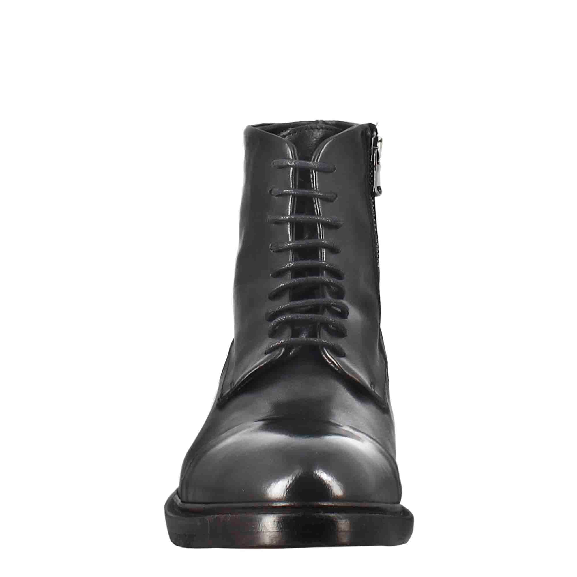 Black Washed Amphibian Boots