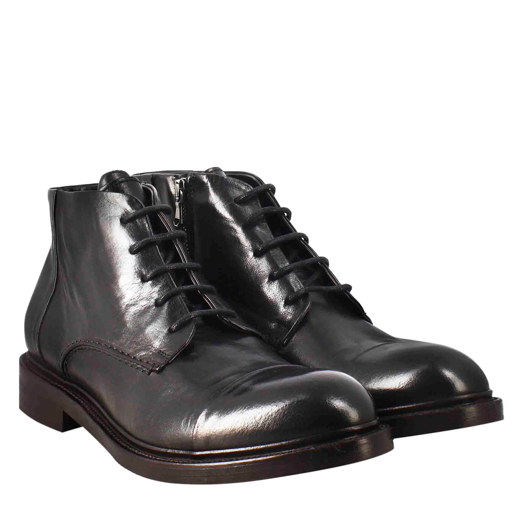 Men's candy chelsea boot  washed leather