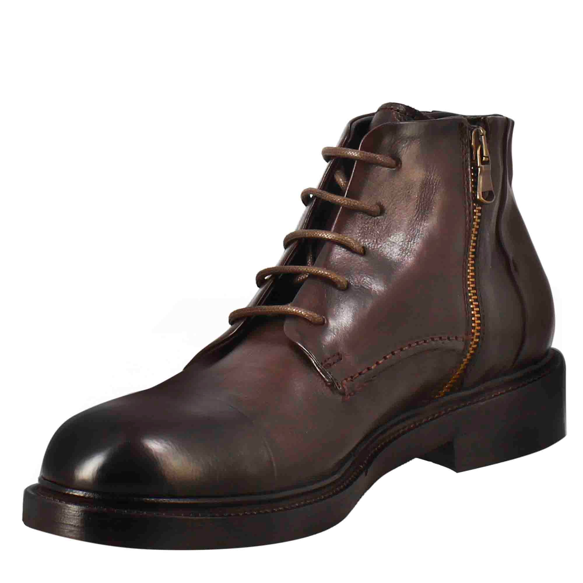 Men's candy chelsea boot  washed leather