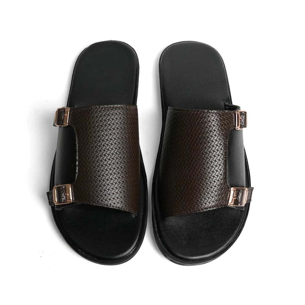 T-Rad Double Monk Strap Sandals - Black/Brown