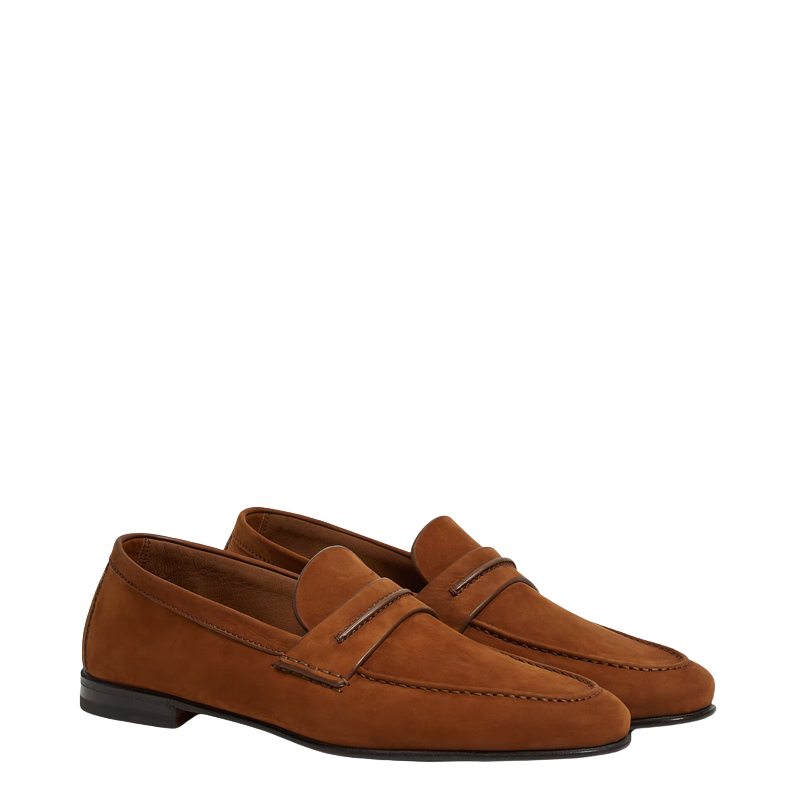 Men's Premium Tan Moccasins Loafer Shoe