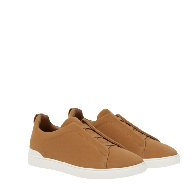 Luxury Edition Triple Stitch Tan Sneaker for Men's