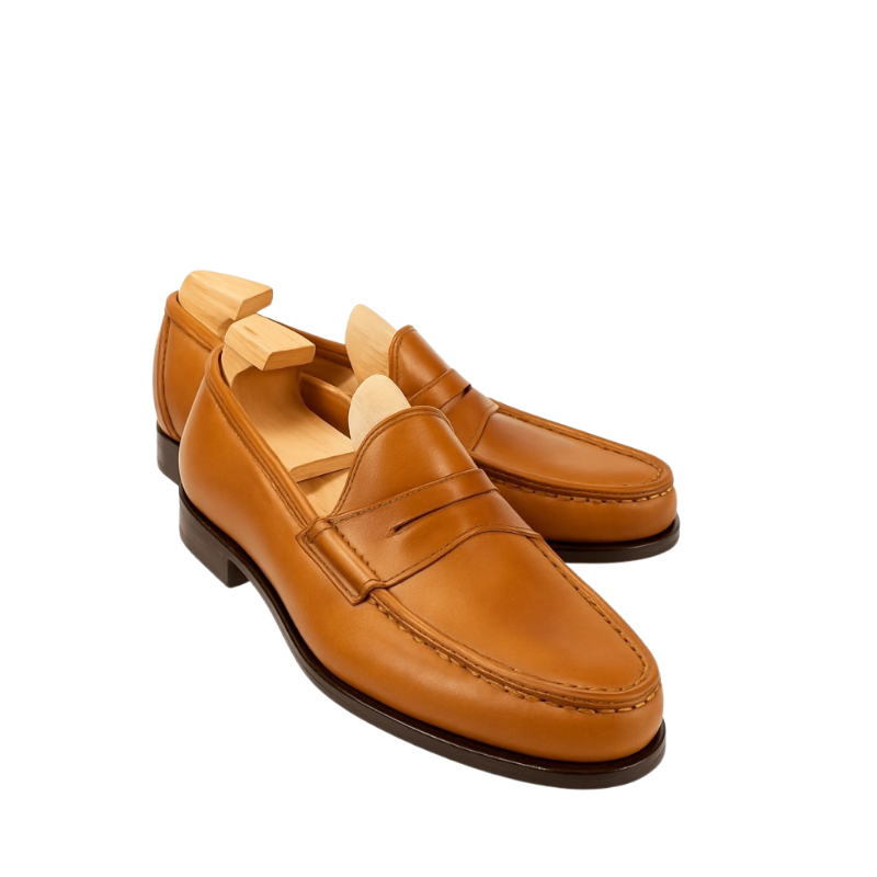 Burgundy Penny Men's Loafers